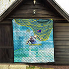 Australia Men National Water Polo Team Quilt Aboriginal Dot Art Style Patriotic Aquatic Sport