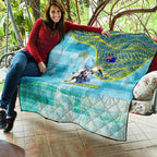 Australia Men National Water Polo Team Quilt Aboriginal Dot Art Style Patriotic Aquatic Sport