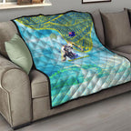 Australia Men National Water Polo Team Quilt Aboriginal Dot Art Style Patriotic Aquatic Sport