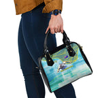 Australia Men National Water Polo Team Shoulder Handbag Aboriginal Dot Art Style Patriotic Aquatic Sport