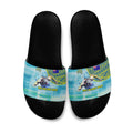 Australia Men National Water Polo Team Slide Sandals Aboriginal Dot Art Style Patriotic Aquatic Sport