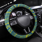 Australia Men National Water Polo Team Steering Wheel Cover Aboriginal Dot Art Style Patriotic Aquatic Sport