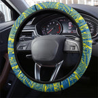 Australia Men National Water Polo Team Steering Wheel Cover Aboriginal Dot Art Style Patriotic Aquatic Sport