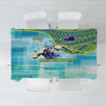 Australia Men National Water Polo Team Tablecloth Aboriginal Dot Art Style Patriotic Aquatic Sport