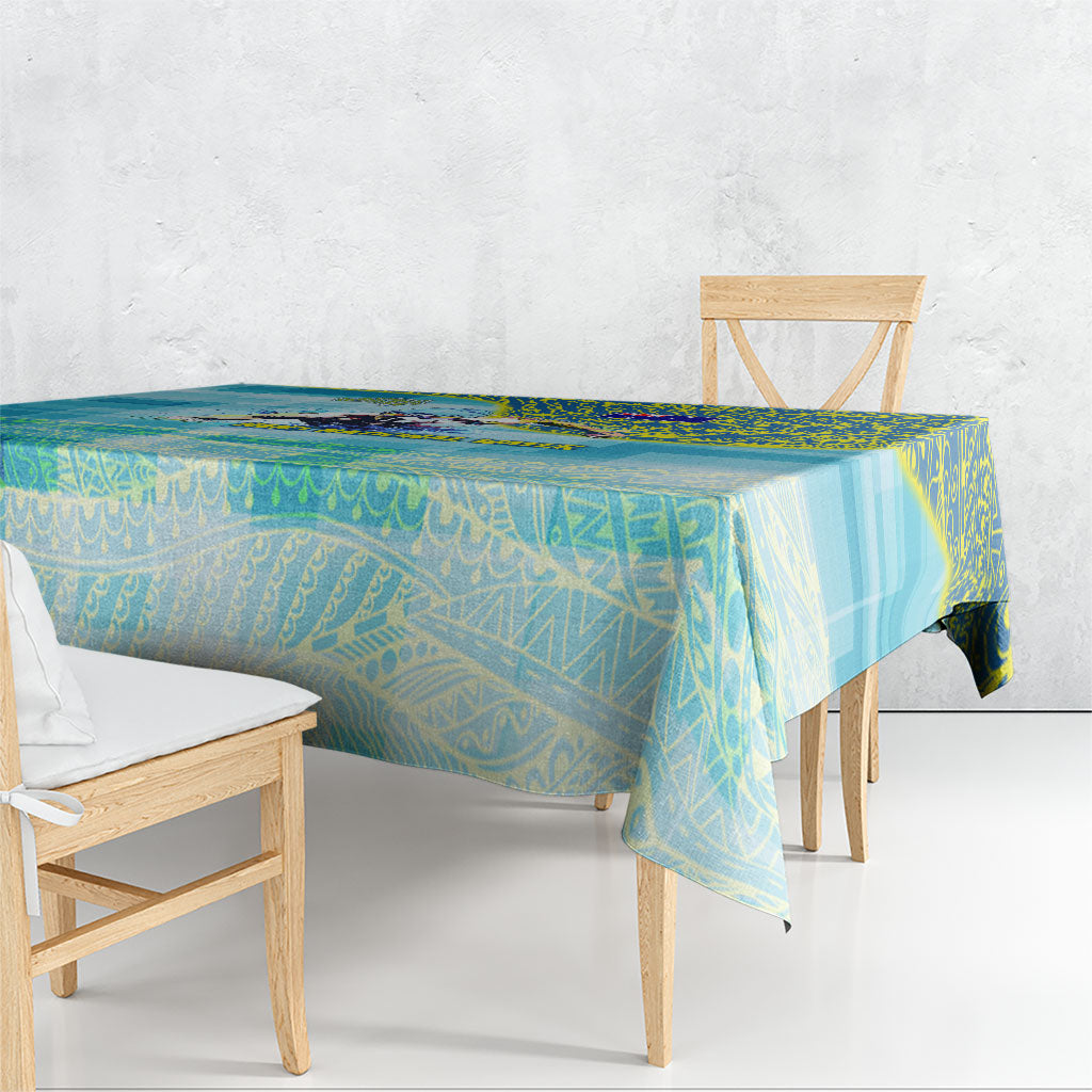 Australia Men National Water Polo Team Tablecloth Aboriginal Dot Art Style Patriotic Aquatic Sport