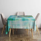 Australia Men National Water Polo Team Tablecloth Aboriginal Dot Art Style Patriotic Aquatic Sport