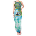 Australia Men National Water Polo Team Tank Maxi Dress Aboriginal Dot Art Style Patriotic Aquatic Sport