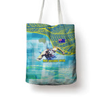 Australia Men National Water Polo Team Tote Bag Aboriginal Dot Art Style Patriotic Aquatic Sport