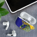 Personalized Australia Swimming Athlete AirPods Case Aboriginal Dot Pattern Competitive Swimmer Patriotic