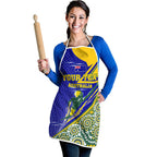 Personalized Australia Swimming Athlete Apron Aboriginal Dot Pattern Competitive Swimmer Patriotic