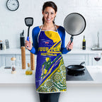 Personalized Australia Swimming Athlete Apron Aboriginal Dot Pattern Competitive Swimmer Patriotic