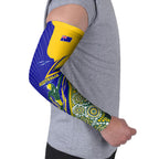 Personalized Australia Swimming Athlete Arm Sleeves Aboriginal Dot Pattern Competitive Swimmer Patriotic