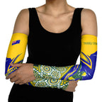 Personalized Australia Swimming Athlete Arm Sleeves Aboriginal Dot Pattern Competitive Swimmer Patriotic