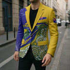Personalized Australia Swimming Athlete Blazer Aboriginal Dot Pattern Competitive Swimmer Patriotic