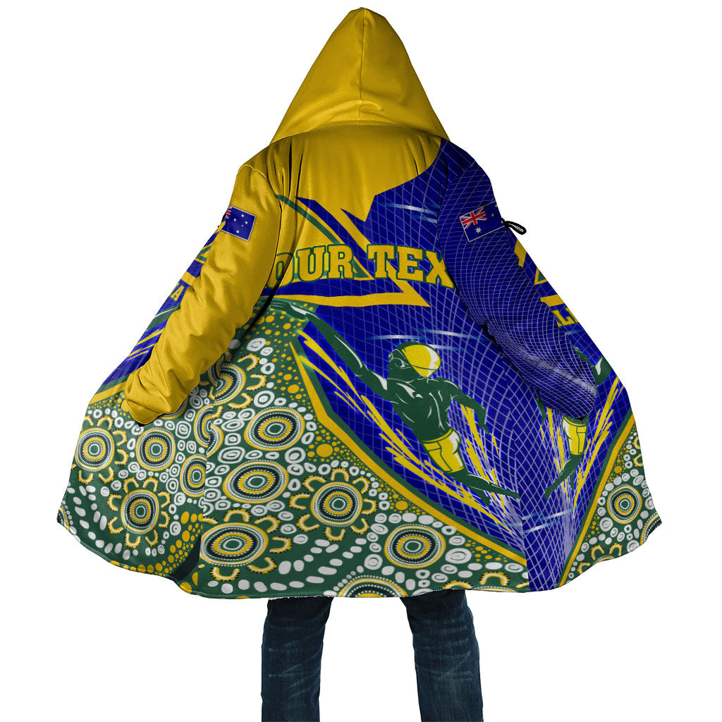 Personalized Australia Swimming Athlete Cloak Aboriginal Dot Pattern Competitive Swimmer Patriotic