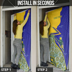 Personalized Australia Swimming Athlete Door Cover Aboriginal Dot Pattern Competitive Swimmer Patriotic