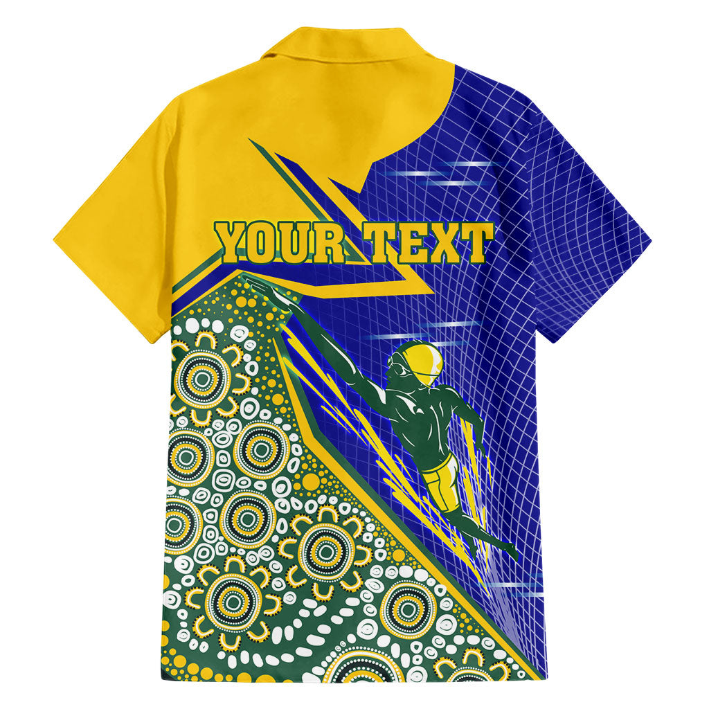 Personalized Australia Swimming Athlete Family Matching Mermaid Dress and Hawaiian Shirt Aboriginal Dot Pattern Competitive Swimmer Patriotic