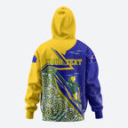 Personalized Australia Swimming Athlete Hoodie Aboriginal Dot Pattern Competitive Swimmer Patriotic