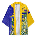 Personalized Australia Swimming Athlete Kimono Aboriginal Dot Pattern Competitive Swimmer Patriotic