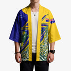 Personalized Australia Swimming Athlete Kimono Aboriginal Dot Pattern Competitive Swimmer Patriotic