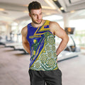 Personalized Australia Swimming Athlete Men Tank Top Aboriginal Dot Pattern Competitive Swimmer Patriotic