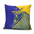 Personalized Australia Swimming Athlete Pillow Cover Aboriginal Dot Pattern Competitive Swimmer Patriotic