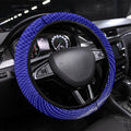 Australia Swimming Athlete Steering Wheel Cover Aboriginal Dot Pattern Competitive Swimmer Patriotic