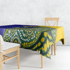 Personalized Australia Swimming Athlete Tablecloth Aboriginal Dot Pattern Competitive Swimmer Patriotic