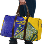 Personalized Australia Swimming Athlete Travel Bag Aboriginal Dot Pattern Competitive Swimmer Patriotic