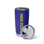 Personalized Australia Swimming Athlete Tumbler Cup Aboriginal Dot Pattern Competitive Swimmer Patriotic