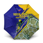 Personalized Australia Swimming Athlete Umbrella Aboriginal Dot Pattern Competitive Swimmer Patriotic