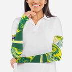 Personalised Australia Swimming Athlete Arm Sleeves Aboriginal Pattern Freestyle Swimmer Patriotic