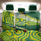 Personalised Australia Swimming Athlete Back Car Seat Cover Aboriginal Pattern Freestyle Swimmer Patriotic