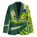 Personalised Australia Swimming Athlete Blazer Aboriginal Pattern Freestyle Swimmer Patriotic