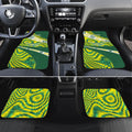 Personalised Australia Swimming Athlete Car Mats Aboriginal Pattern Freestyle Swimmer Patriotic