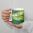 Personalised Australia Swimming Athlete Ceramic Mug Aboriginal Pattern Freestyle Swimmer Patriotic