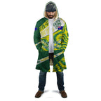 Personalised Australia Swimming Athlete Cloak Aboriginal Pattern Freestyle Swimmer Patriotic