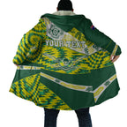 Personalised Australia Swimming Athlete Cloak Aboriginal Pattern Freestyle Swimmer Patriotic