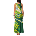 Personalised Australia Swimming Athlete Family Matching Tank Maxi Dress and Hawaiian Shirt Aboriginal Pattern Freestyle Swimmer Patriotic