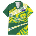 Personalised Australia Swimming Athlete Hawaiian Shirt Aboriginal Pattern Freestyle Swimmer Patriotic
