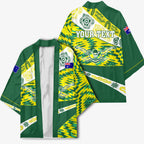 Personalised Australia Swimming Athlete Kimono Aboriginal Pattern Freestyle Swimmer Patriotic