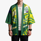 Personalised Australia Swimming Athlete Kimono Aboriginal Pattern Freestyle Swimmer Patriotic