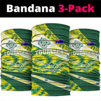 Personalised Australia Swimming Athlete Neck Gaiter Aboriginal Pattern Freestyle Swimmer Patriotic
