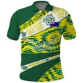 Personalised Australia Swimming Athlete Polo Shirt Aboriginal Pattern Freestyle Swimmer Patriotic