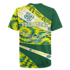 Personalised Australia Swimming Athlete Rugby Jersey Aboriginal Pattern Freestyle Swimmer Patriotic