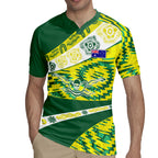 Personalised Australia Swimming Athlete Rugby Jersey Aboriginal Pattern Freestyle Swimmer Patriotic