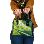 Personalised Australia Swimming Athlete Shoulder Handbag Aboriginal Pattern Freestyle Swimmer Patriotic