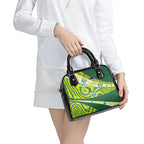 Personalised Australia Swimming Athlete Shoulder Handbag Aboriginal Pattern Freestyle Swimmer Patriotic