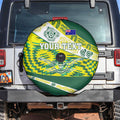 Personalised Australia Swimming Athlete Spare Tire Cover Aboriginal Pattern Freestyle Swimmer Patriotic