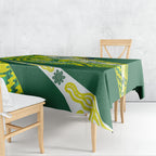 Personalised Australia Swimming Athlete Tablecloth Aboriginal Pattern Freestyle Swimmer Patriotic